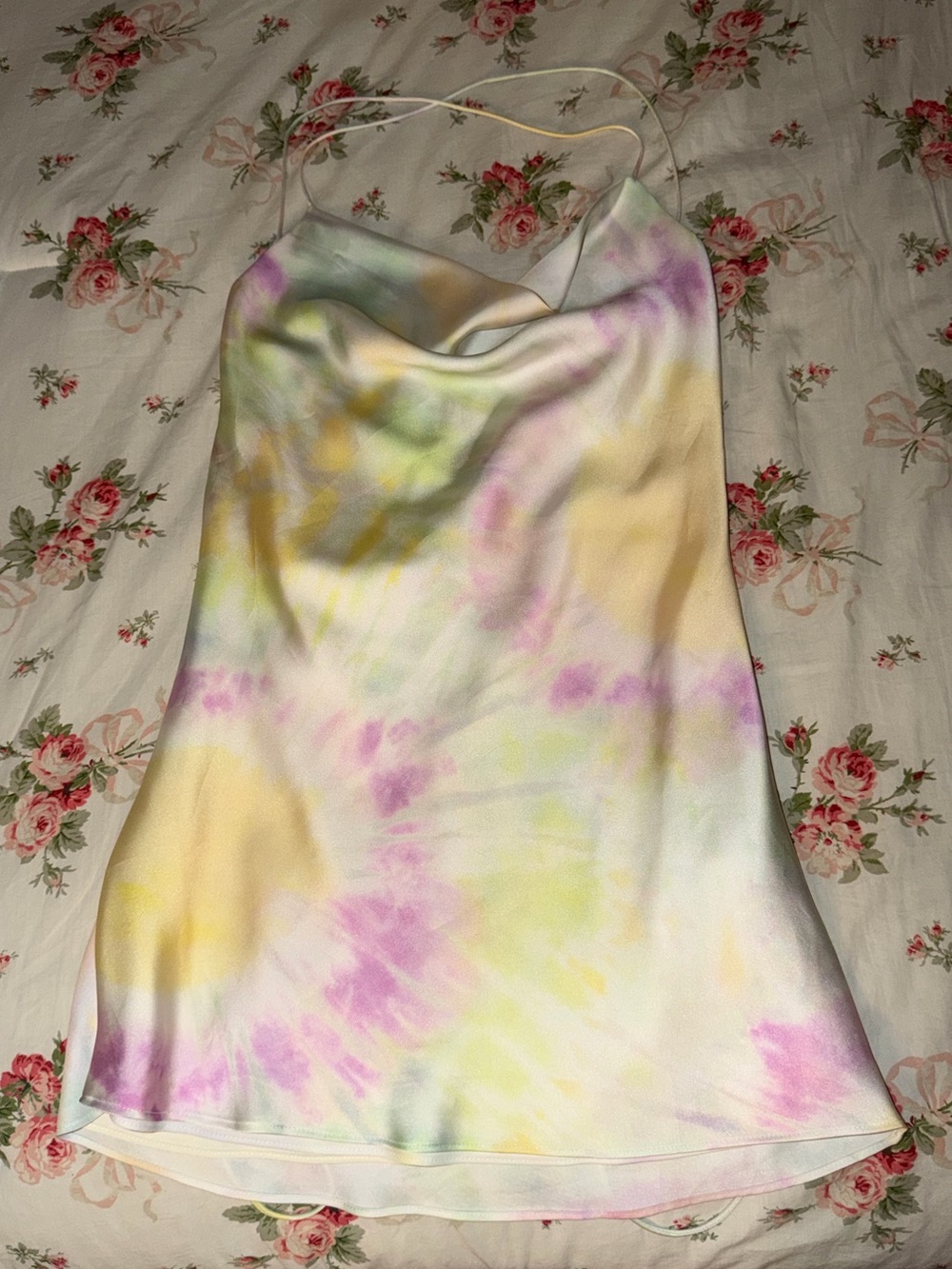 Zara Tie Dye Silk Mini Dress - S